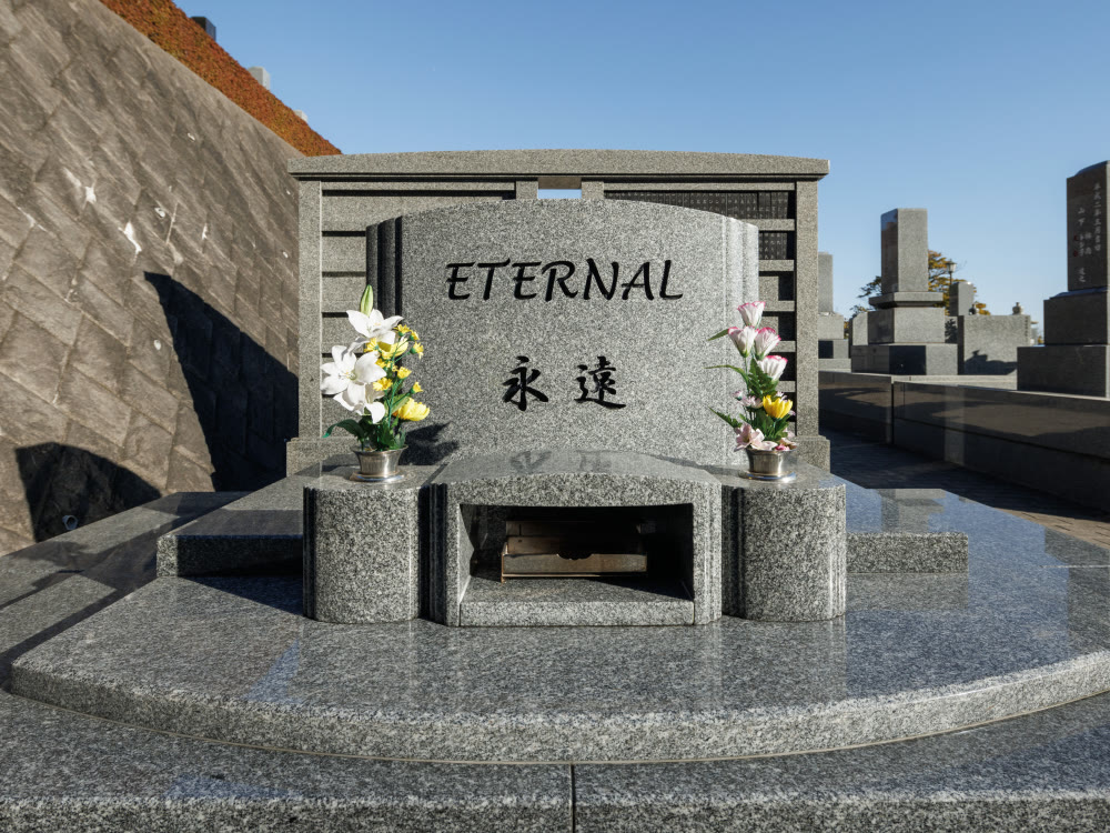 完成した墓石